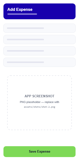 Add Expenses In Seconds